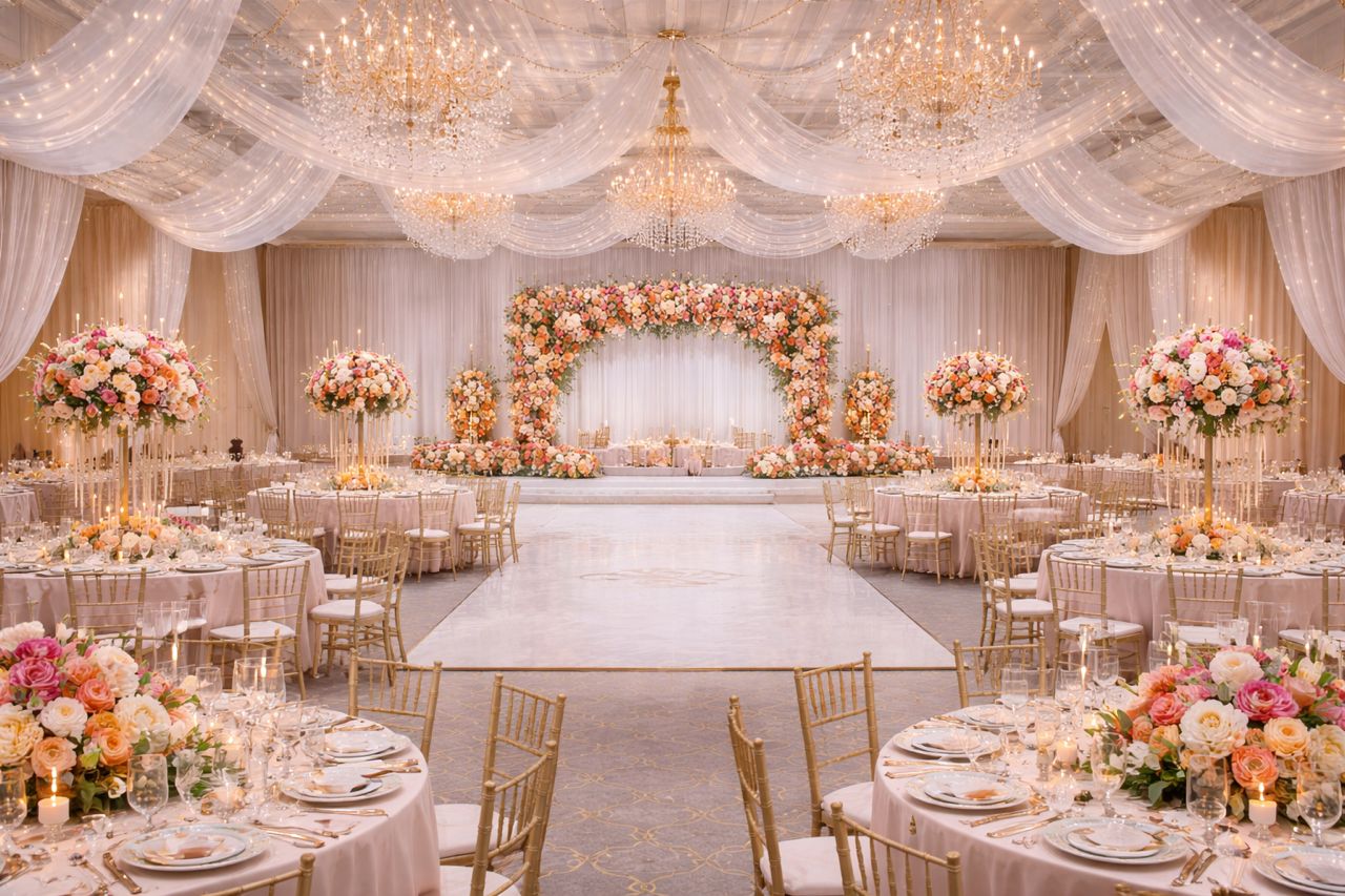 Décoration de mariage élégante